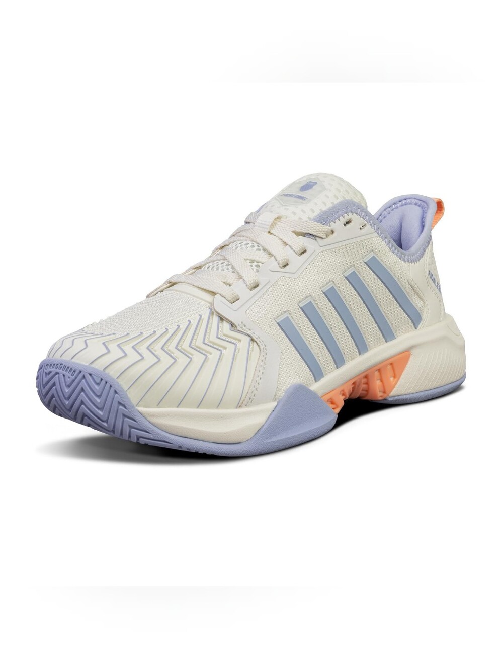 K-Swiss Women's Pickleball Tennis Supreme Sneaker, White/Heather/Peach Fuzz, 6M